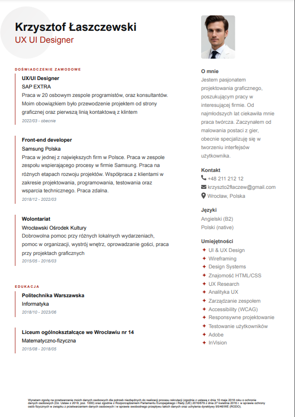 Szablon CV