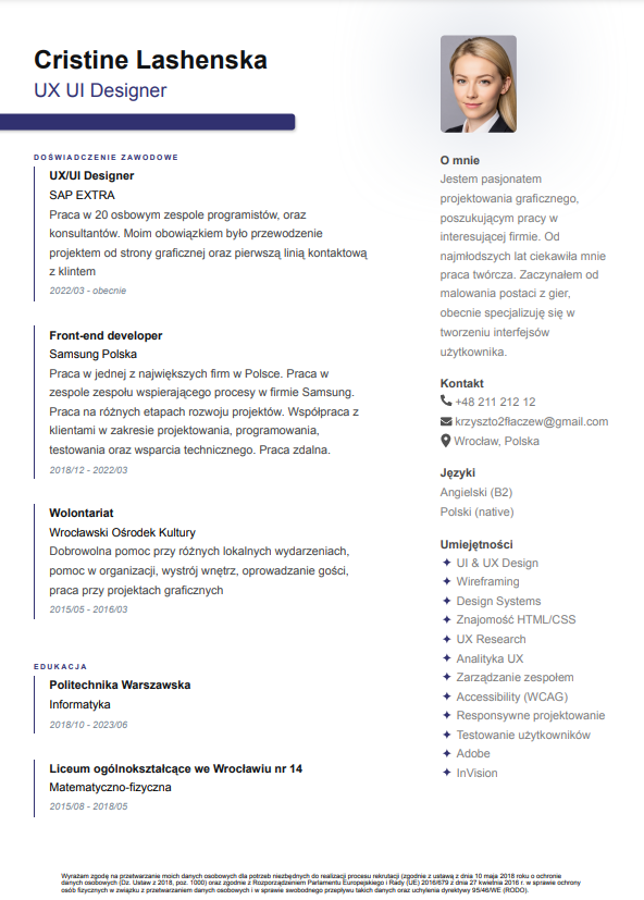 Szablon CV