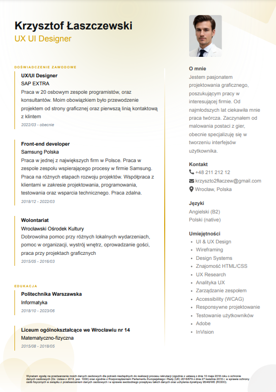 Szablon CV