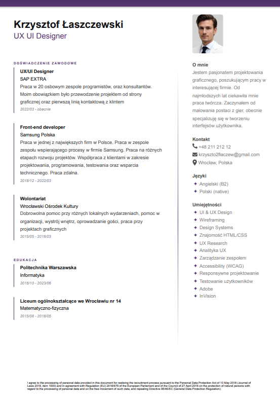 Szablon CV