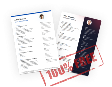 free CV templates side by side