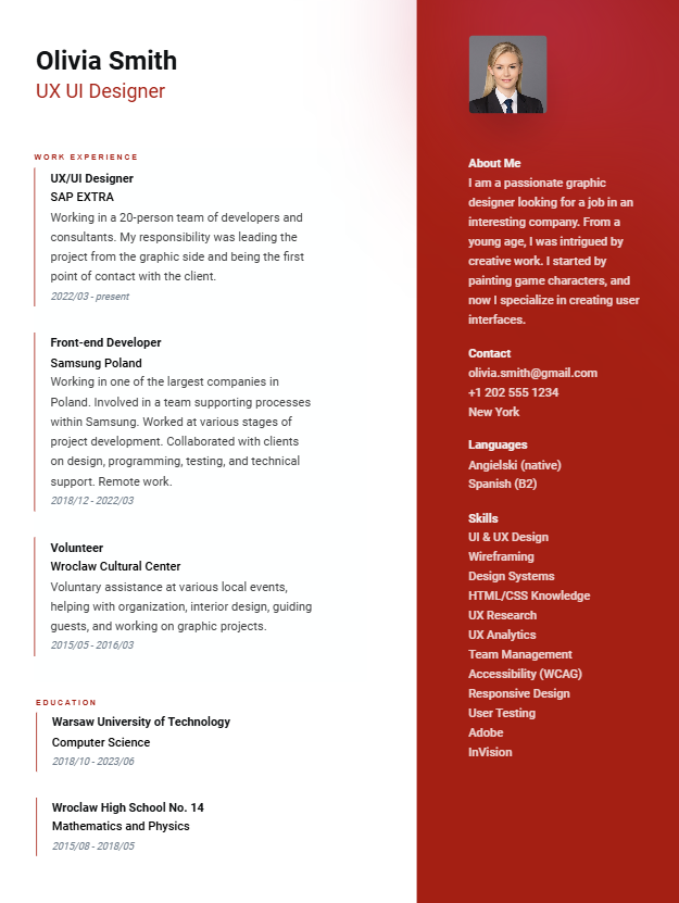 resume example