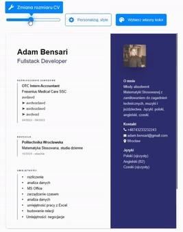 GIF showing layout scaling features